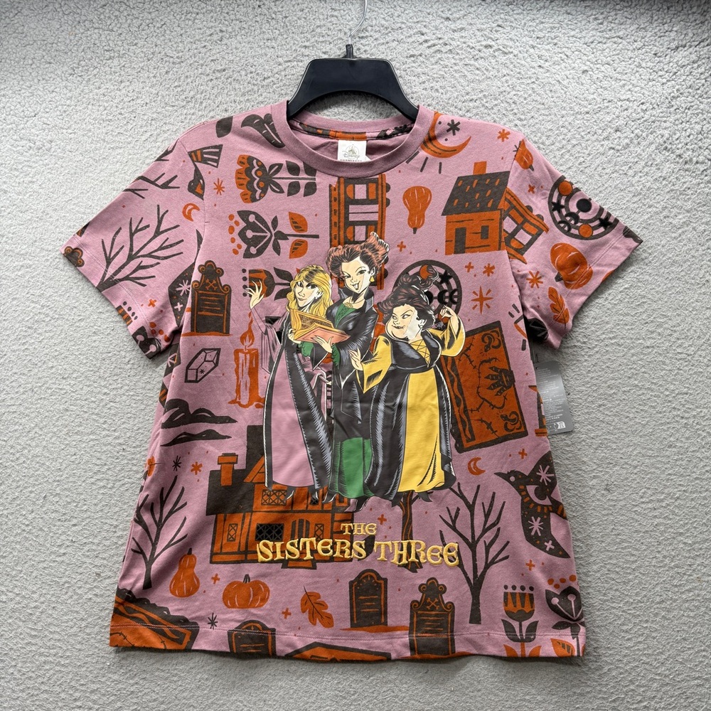NWT Disney Hocus Pocus Sanderson Sisters T-Shirt Top Halloween Women’s Size XS